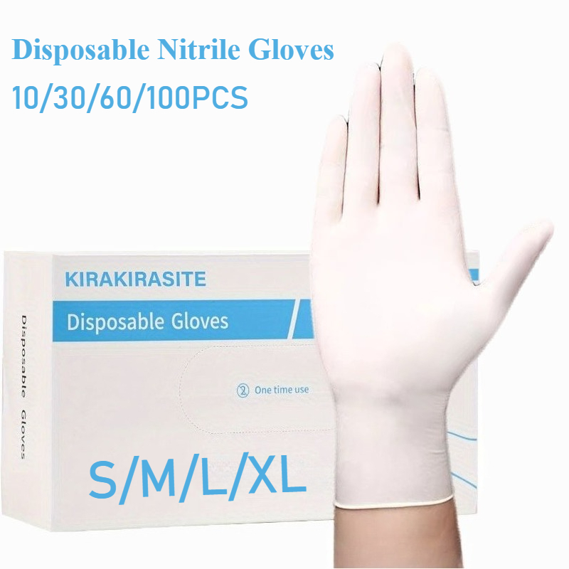 Medical Gloves - Guantes desechables de nitrilo blanco, guantes